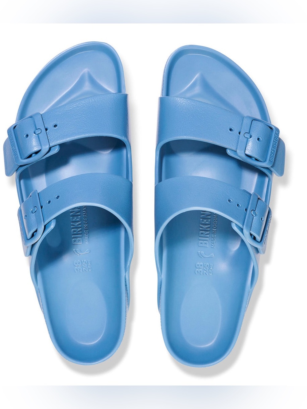 NWT Birkenstock Arizona Essentials EVA Sandals Elemental Blue EU 40 W9 M7